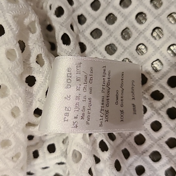 Women's Sleeveless White Rag & Bone Button Down Top - Picture 5 of 6